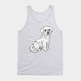 Cute Bichon Frise Dog Tank Top